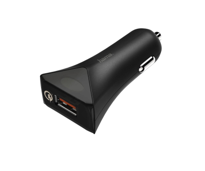 Ładowarka i akumulator Hama ŁADOWARKA SAMOCHODOWA 1xUSB QC 3.0 CZARNA #